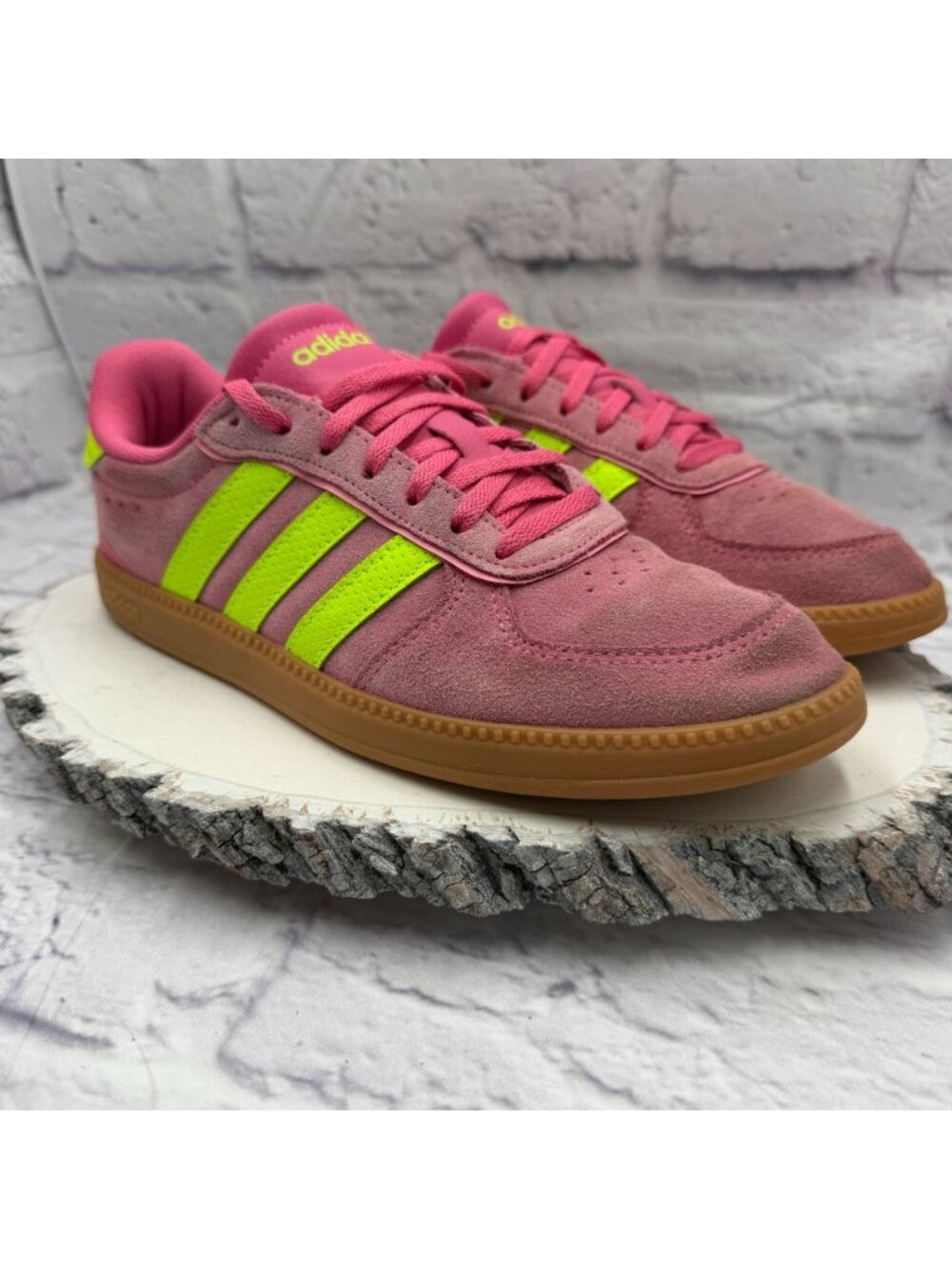 Adidas Womens Breaknet Sleek JH6899 Pink Casual Shoes Sneakers Size 7.5